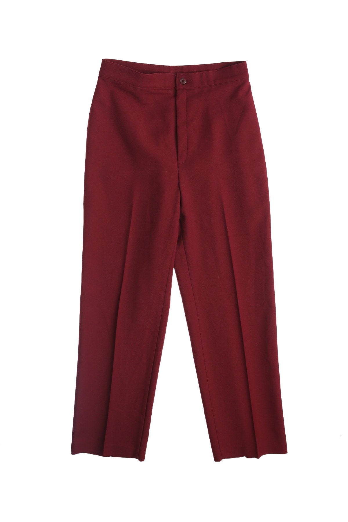 Women Levi's Red Polyester Casual Pants - Era 70's - 80's