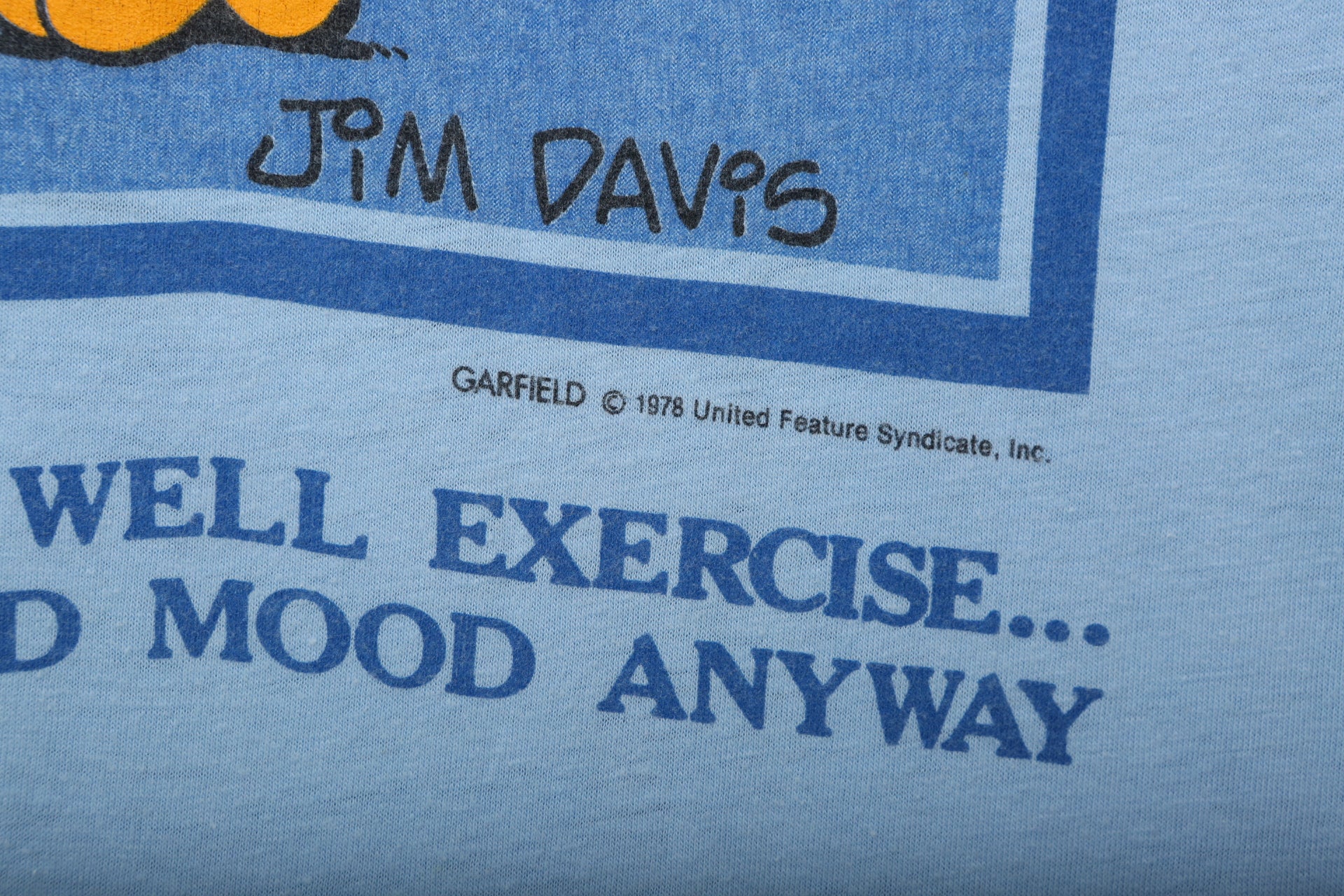 1978 Blue Garfield Graphic T-Shirt