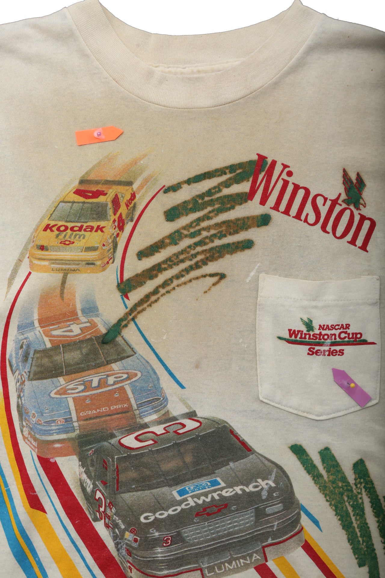 1992 Nascar Winston Cup Series Pocket T-Shirt