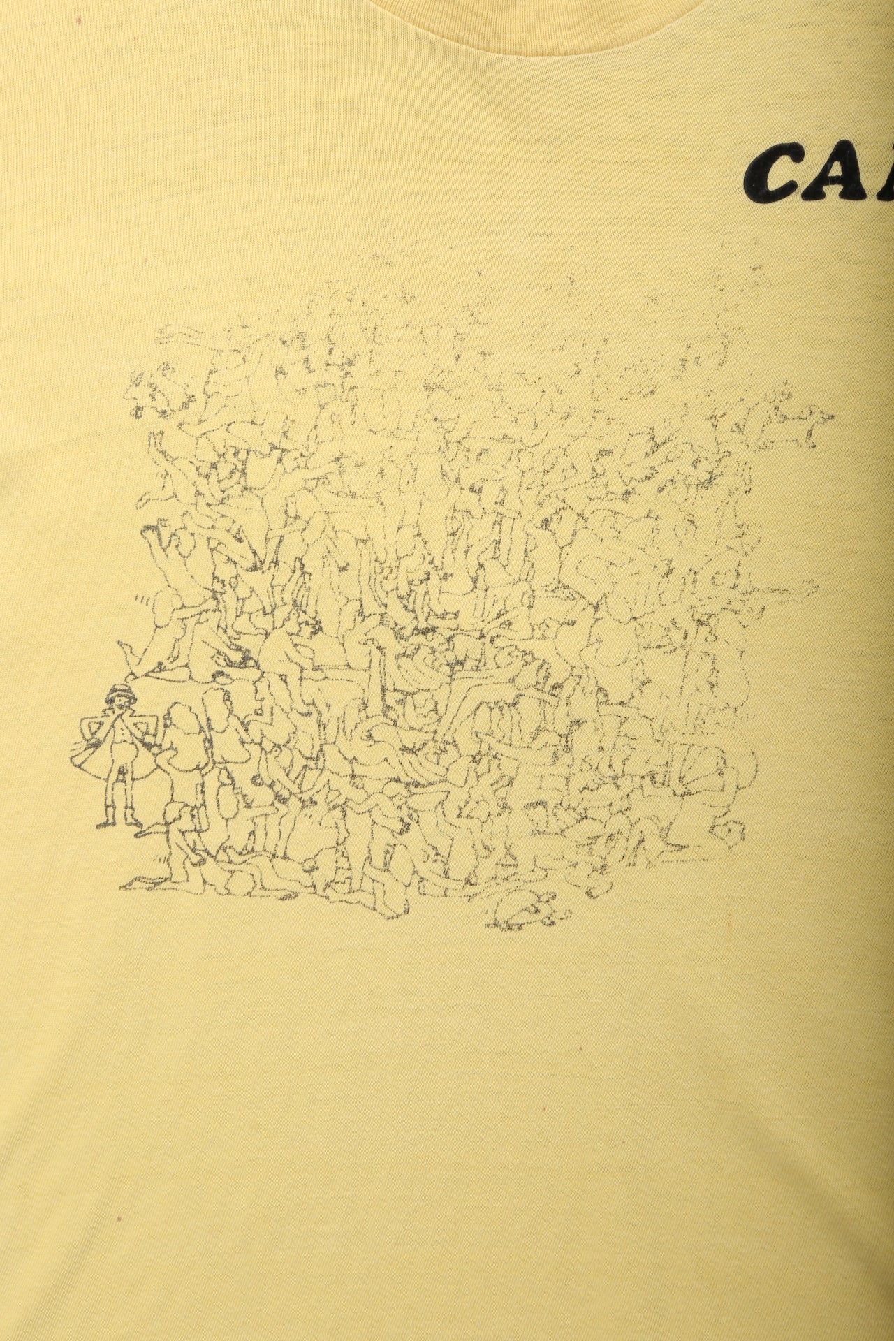 Yellow Adult Camp T-shirt