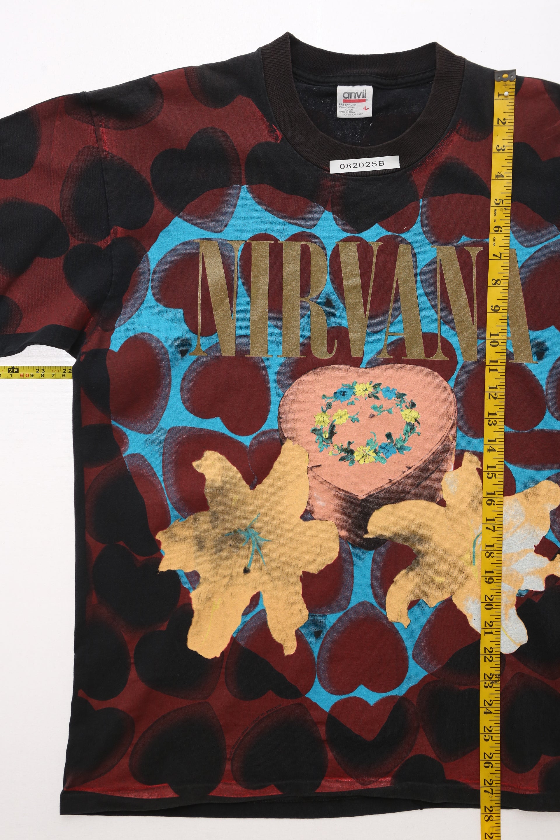Nirvana Heart Shaped Box Vintage T-Shirt