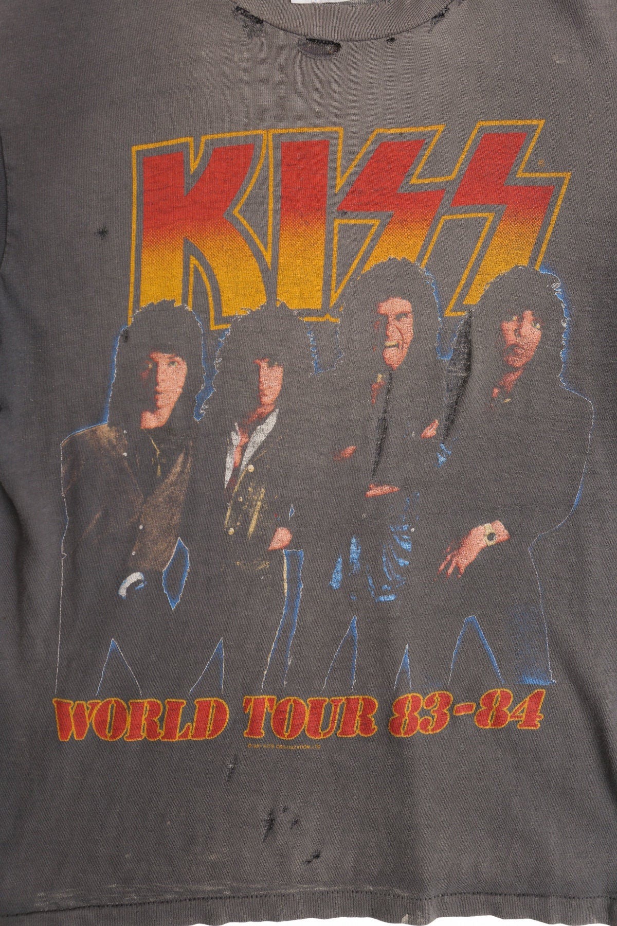 Kiss World Tour 1983-84 Rock Graphic Shirt