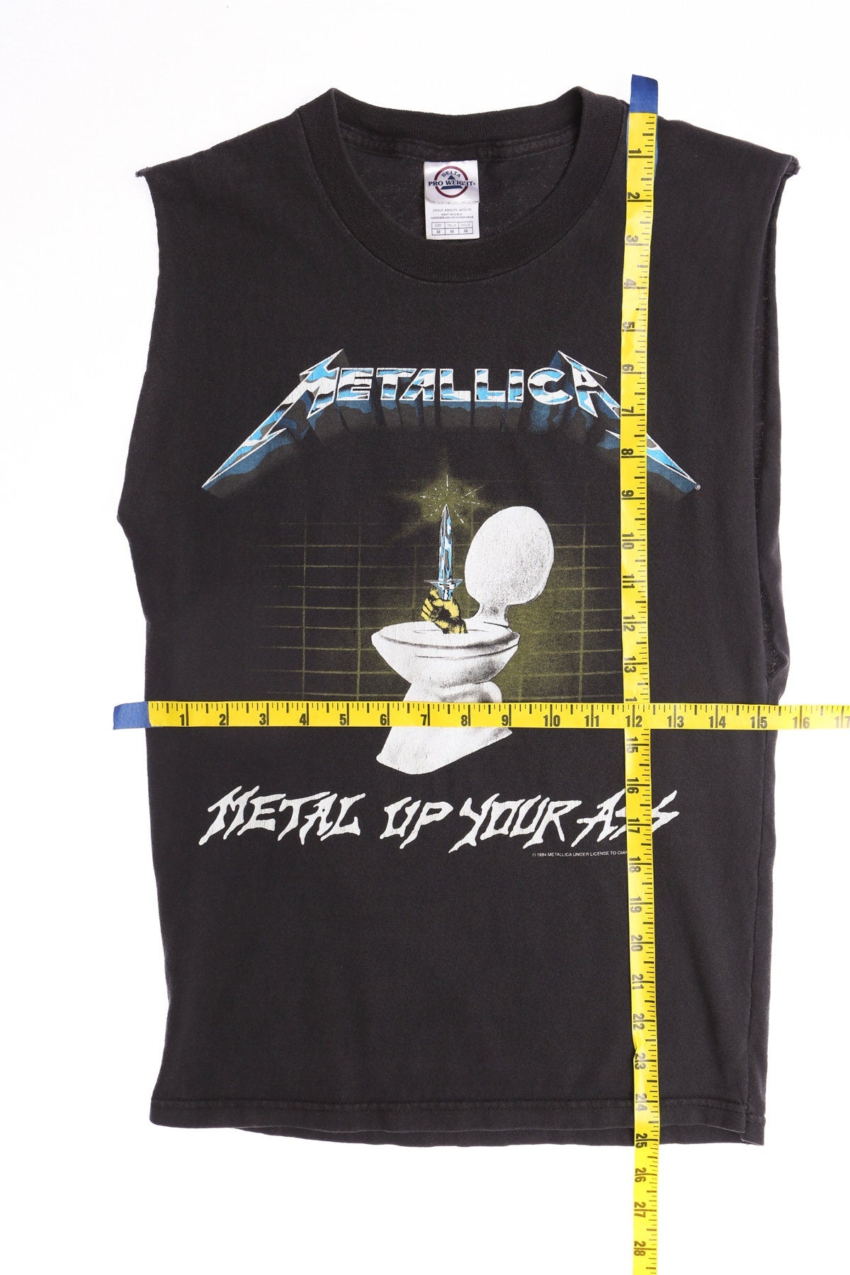 Metallica Metal Up Your Ass Black Sleeveless Graphic T-shirt