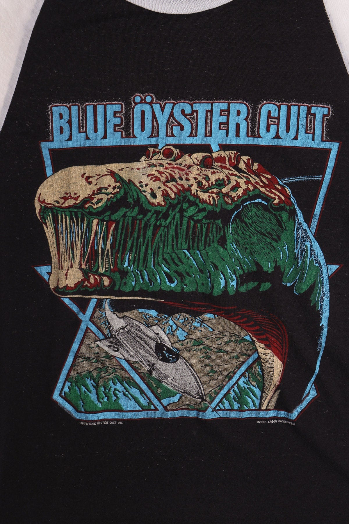 1986 Blue Oyster Cult 3/4 Sleeve Rock Graphic Shirt