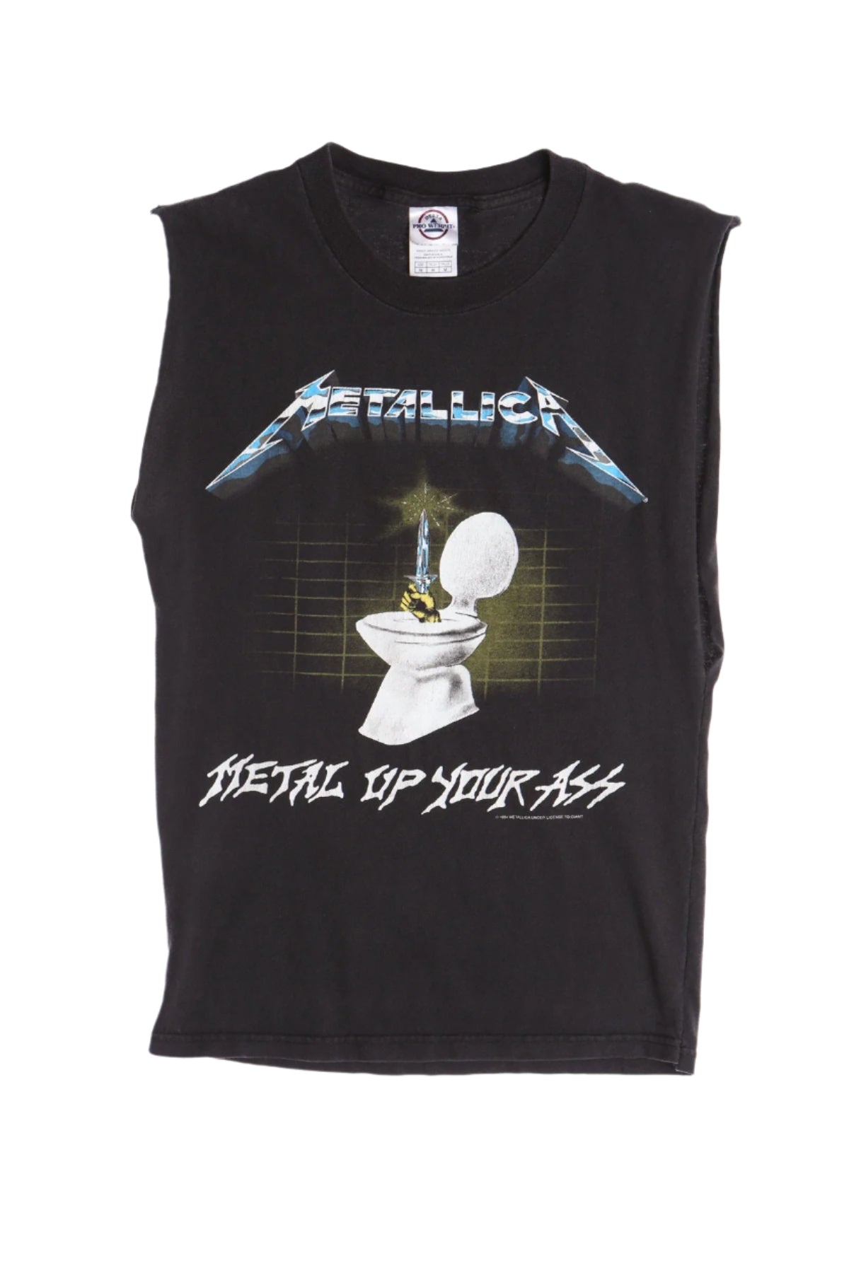 Metallica Metal Up Your Ass Black Sleeveless Graphic T-shirt