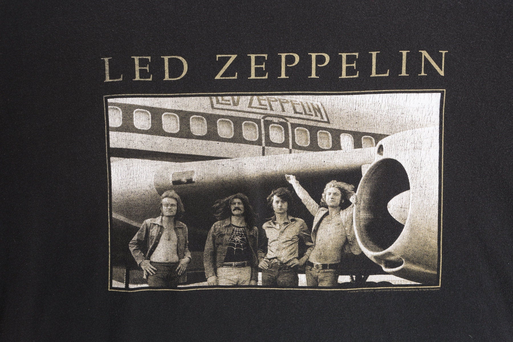 Led Zeppelin Black Graphic Shirt