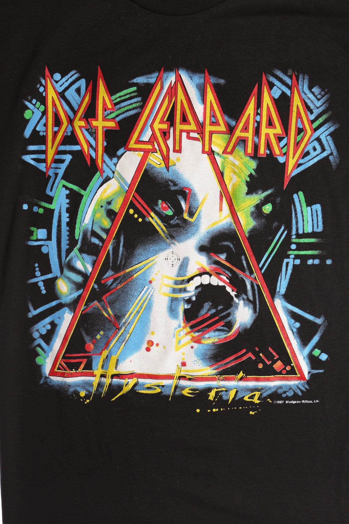 Def Leppard Hysteria Rock Band Graphic T-shirt