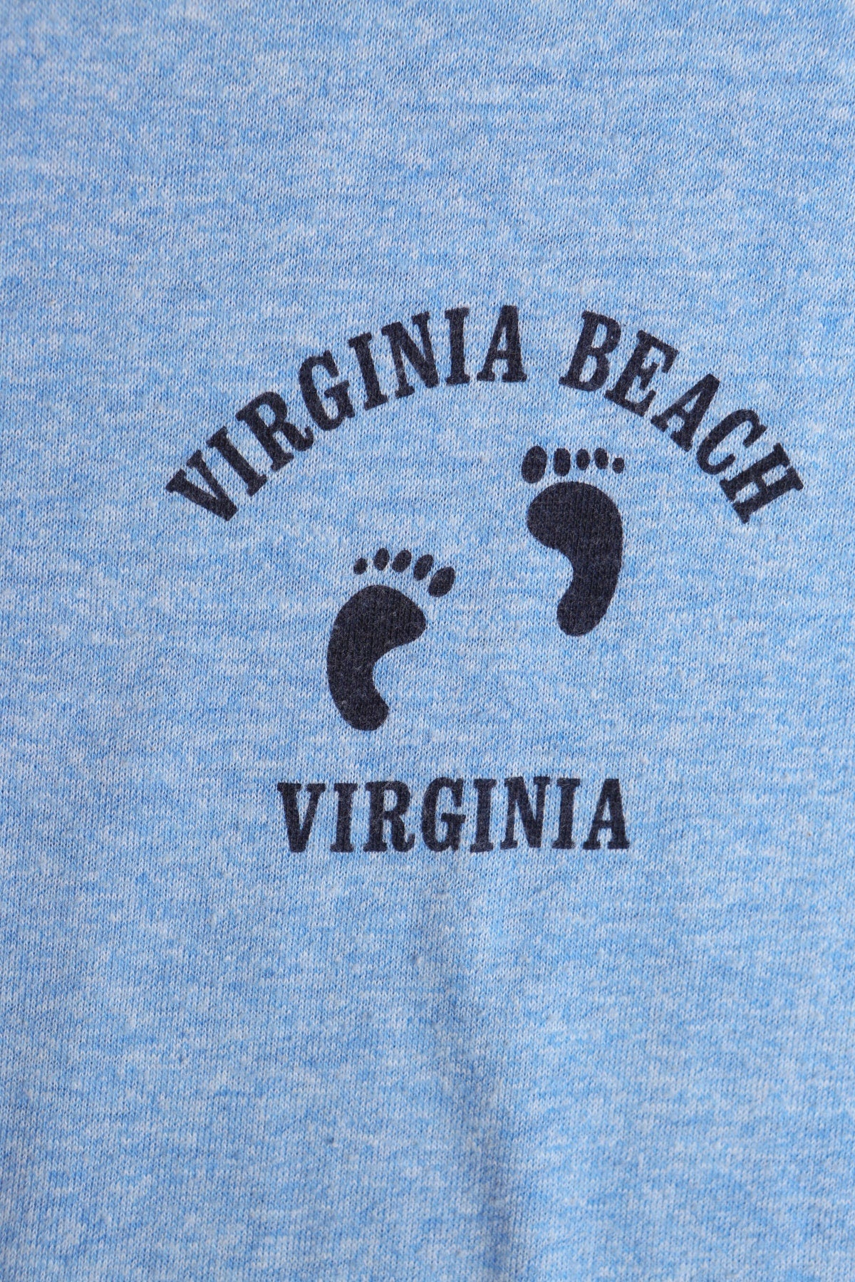 Virginia Beach Vintage Blue Graphic T-shirt