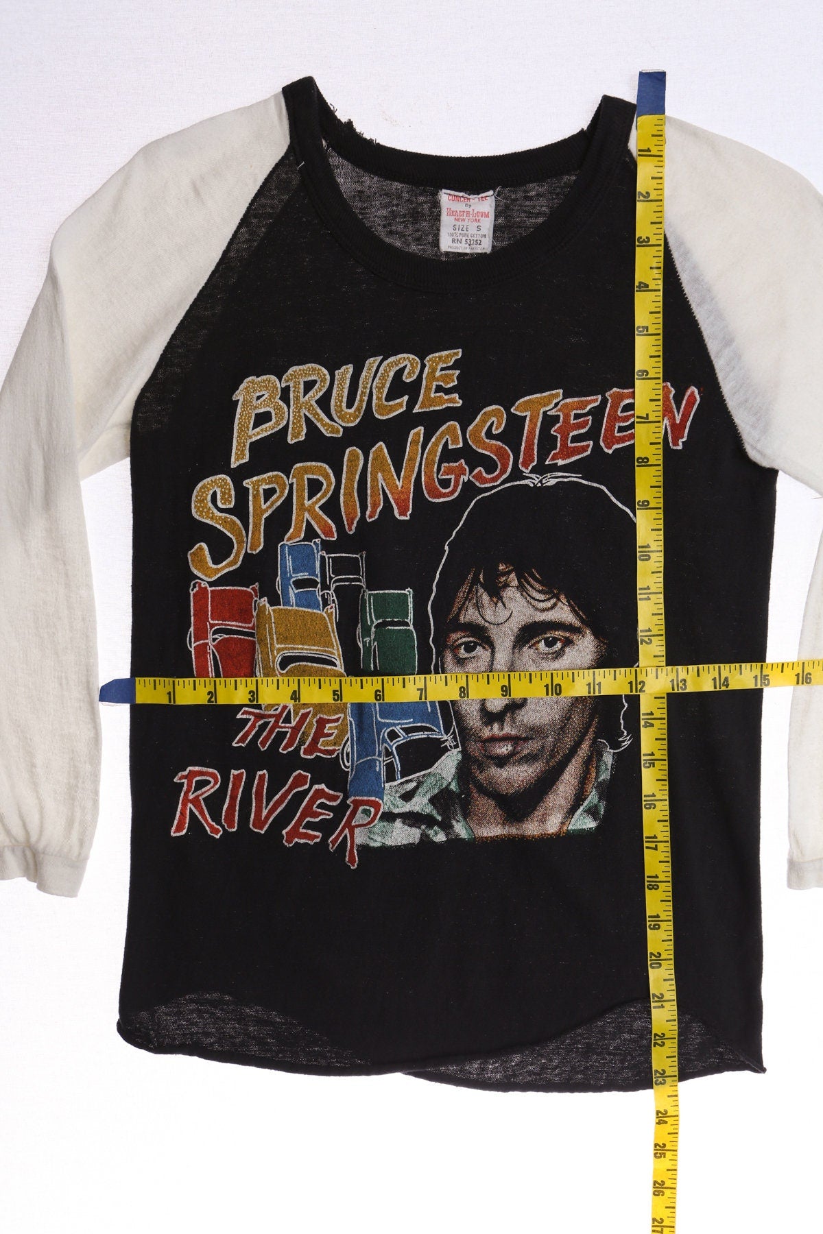 The River Bruce Springsteen - 3/4 Sleeve Black Graphic Shirt