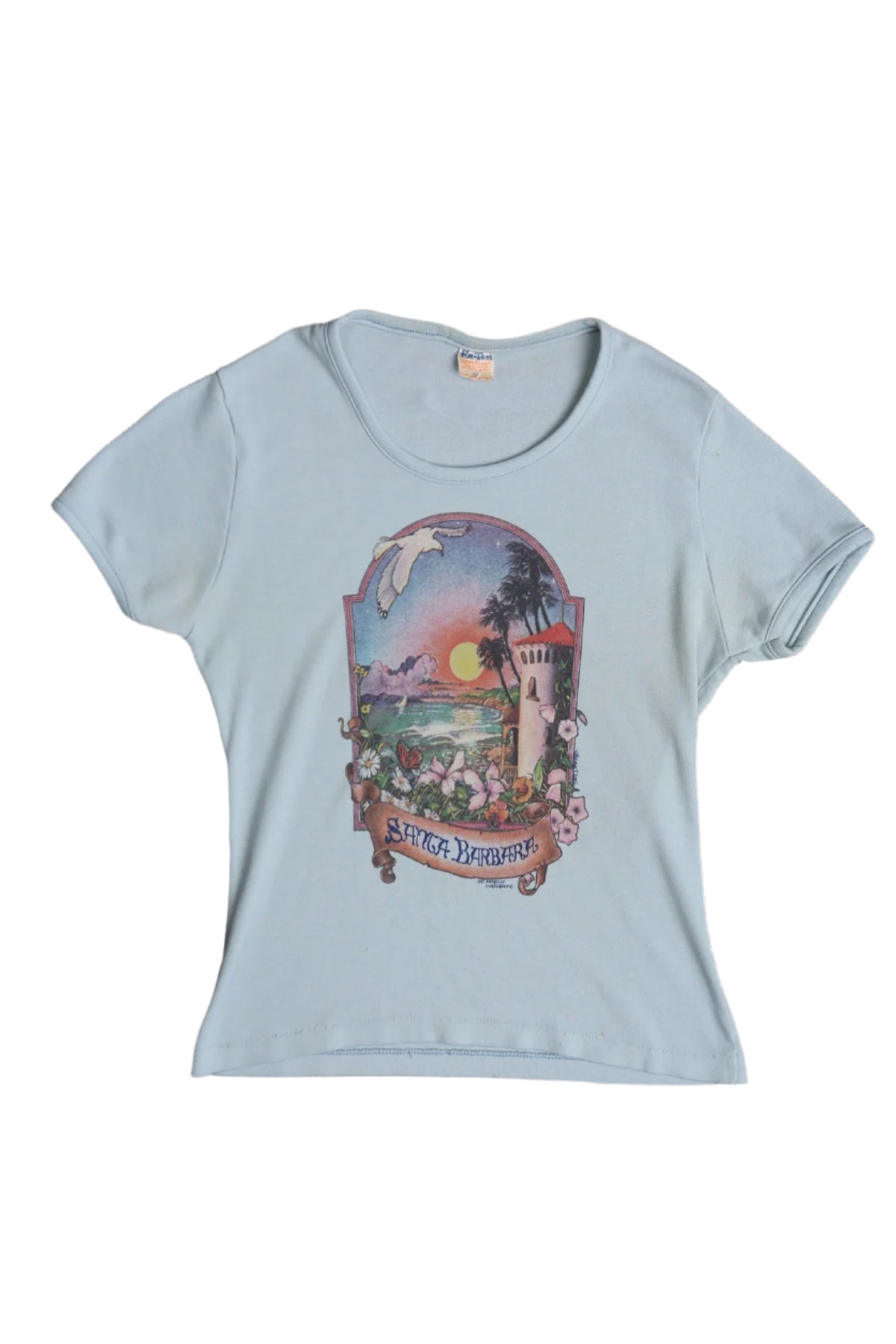 Santa Barbara Vintage Women Graphic T-shirt - Era 70's - 80's