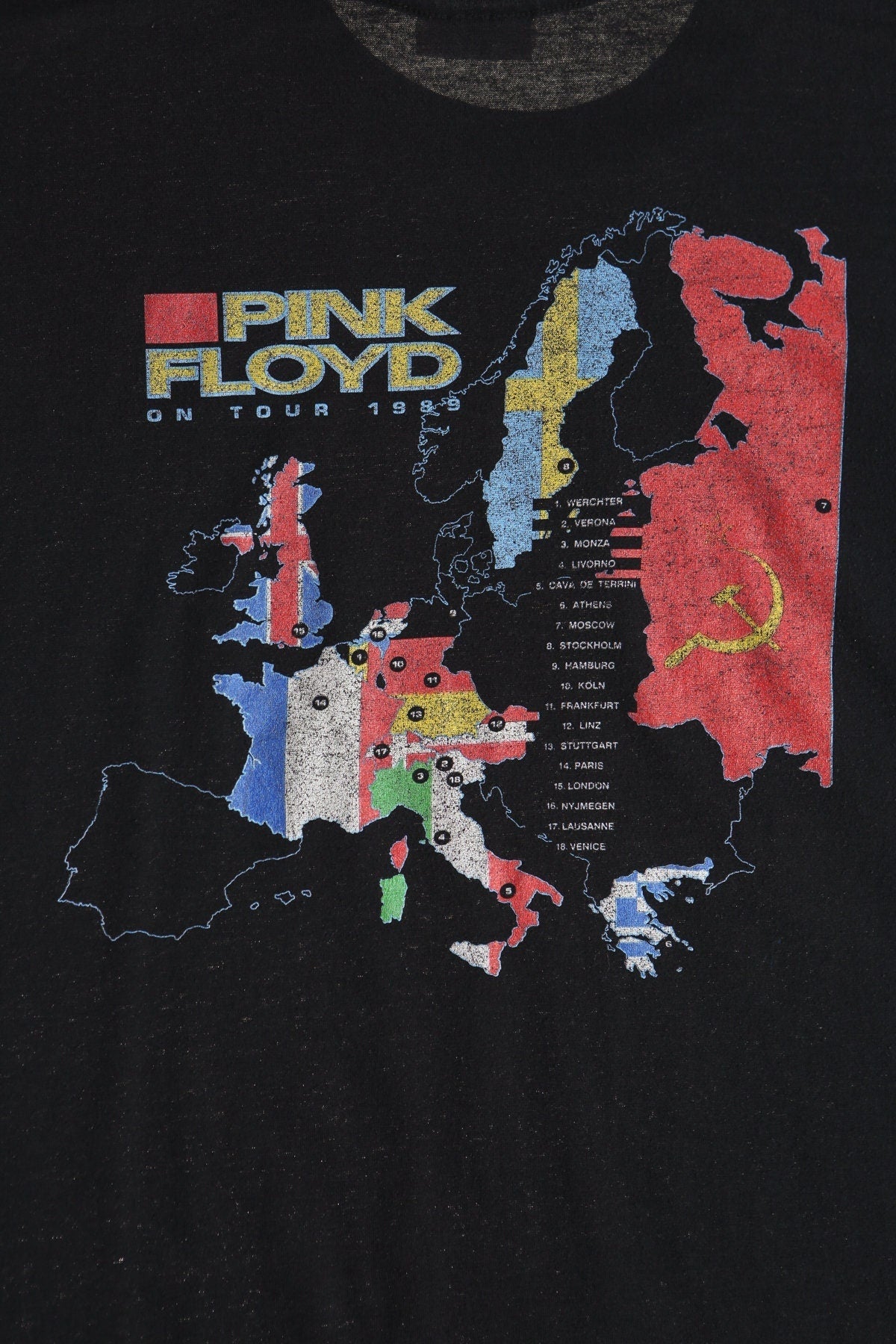 1989 Pink Floyd Europe Tour T-Shirt