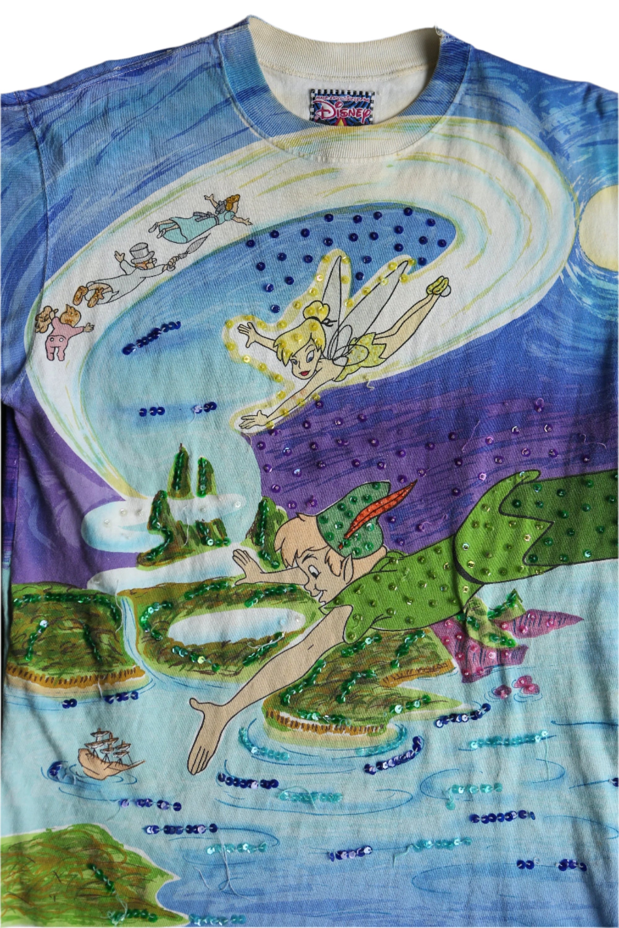 Vintage Disney Peter Pan Bedazzled T-Shirt