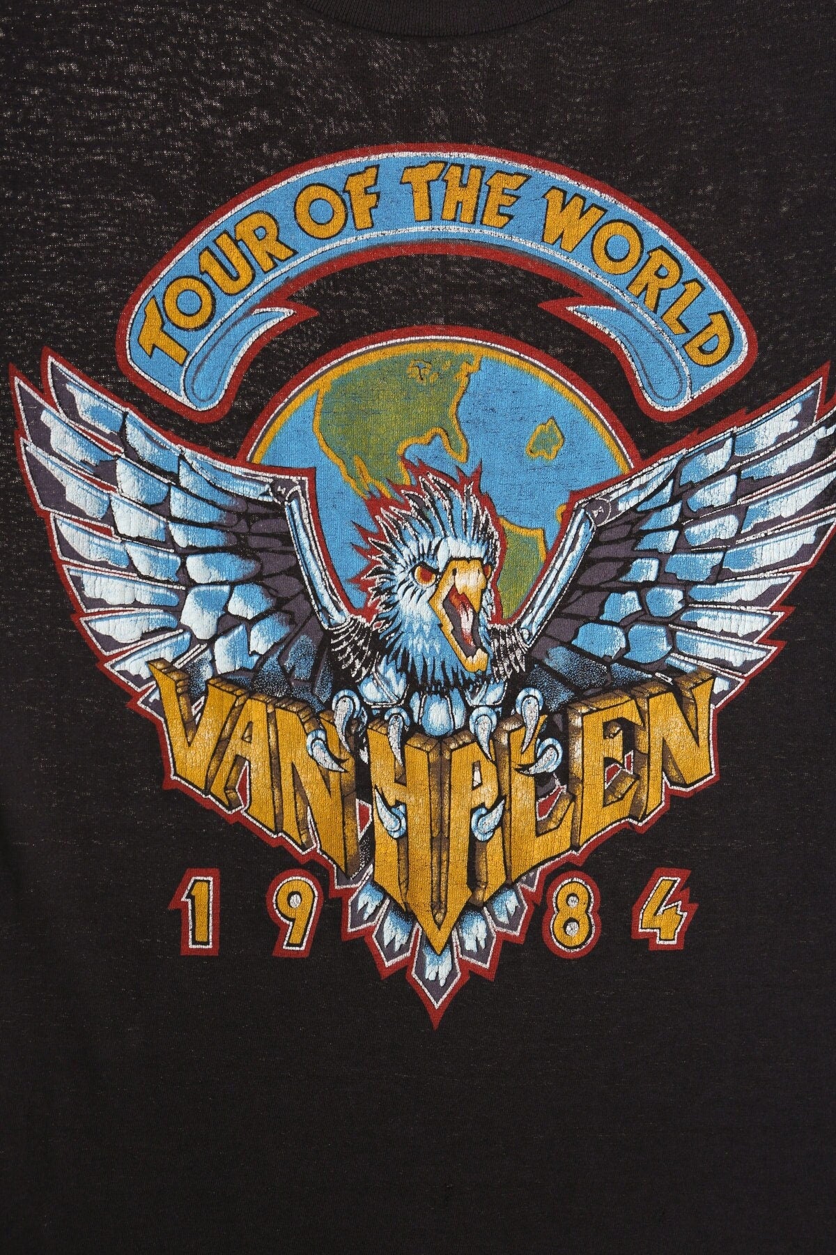 1984 Van Halen "Tour of the World" Band T-Shirt