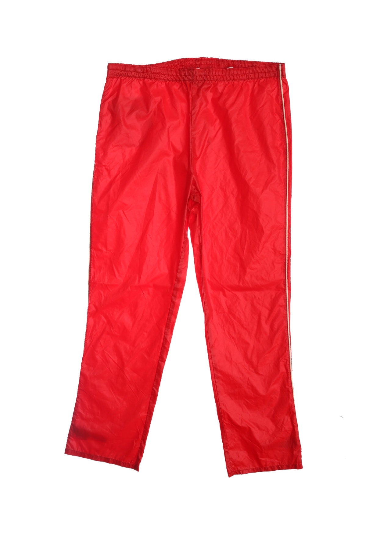Vintage Levi's Red Nylon Windbreaker Pants - Era 70's - 80's