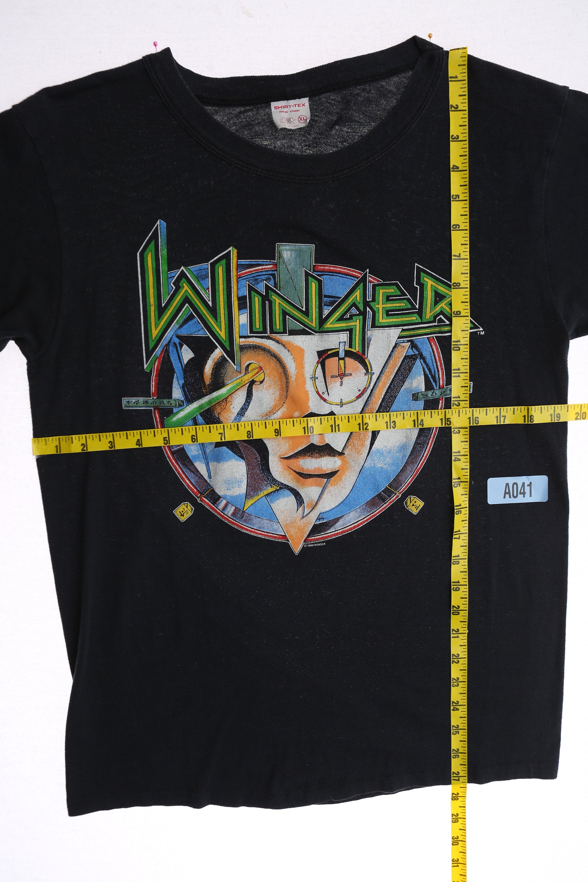 1989 Tour Winger Too Tuff to Fame Vintage T-shirt