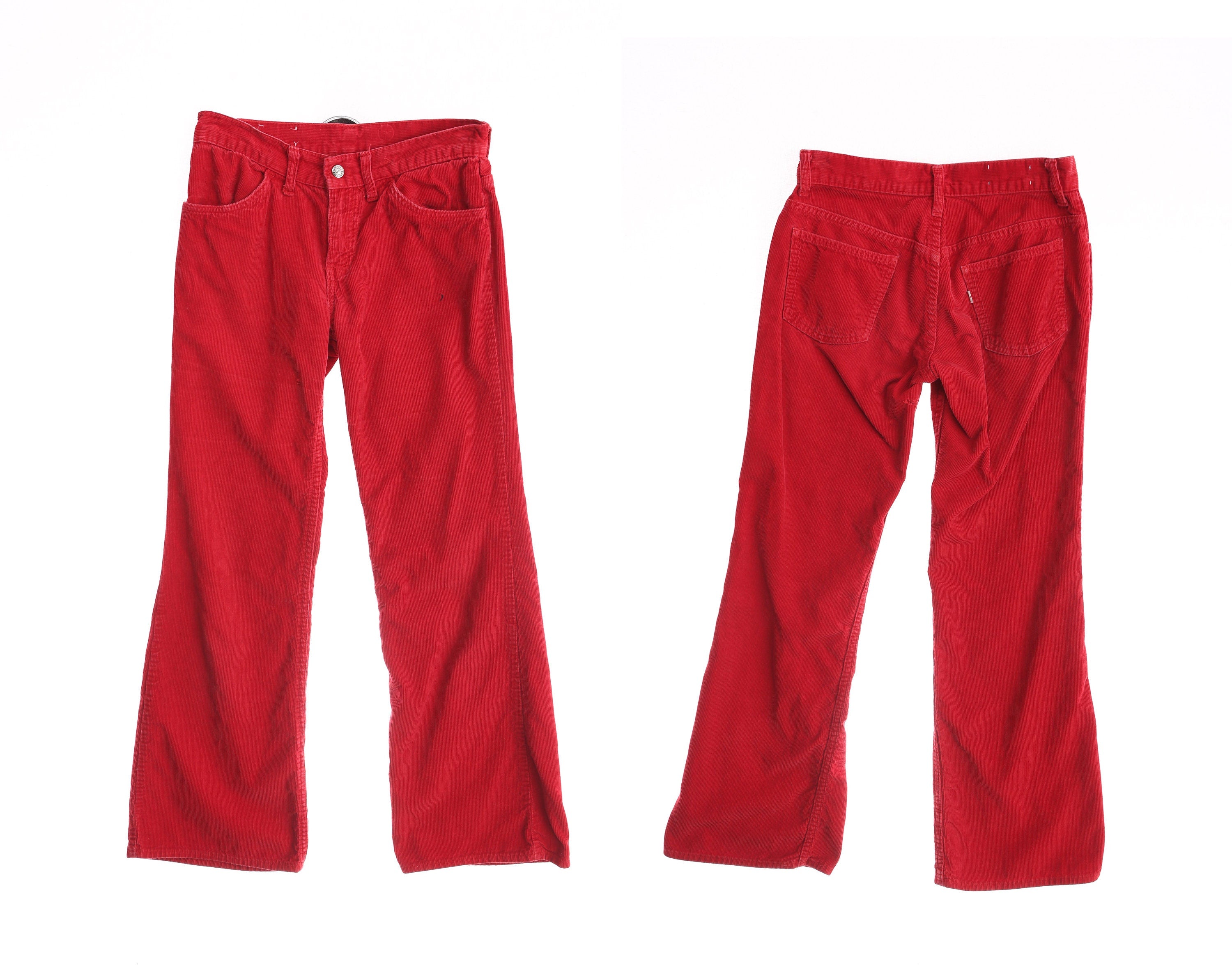 Vintage Levi's Red Corduroy Bell Bottom Pants